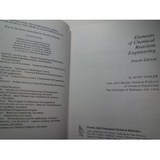 Elements of Chemical Reaction Engineering Scott Fogler