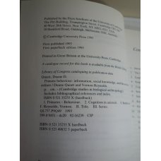 Primate Behaviour: Information, Social Knowledge