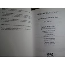 Psychology and You - An Informal Introduction 
