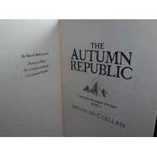 The Autumn Republic, McClellan, Brian, Hardcover 1st.