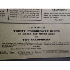 Universal Method for the Saxophone Paul de Ville, 1908