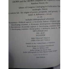Why Nations Fail: The Origins of Power, Prosperity